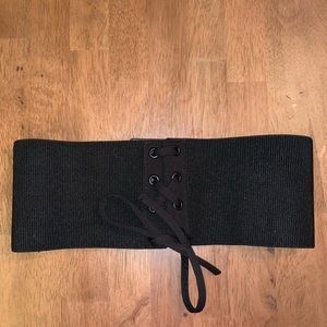 Express black chunky belt